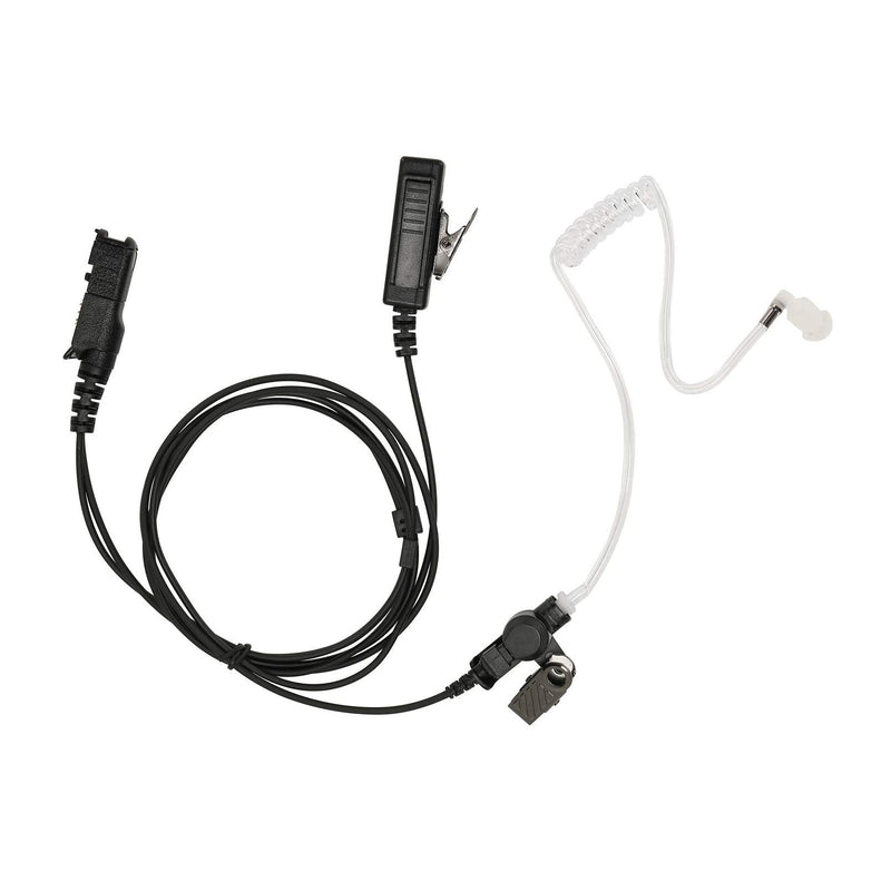 [Australia - AusPower] - Yolipar XPR 3500e XPR3300 Two-Wire Earpiece Surveillance Kit Compatible with Motorola Radio XPR3300 XPR3500 XPR3300e Walkie Talkie with PTT Mic Tansparent Acoustic Tube Headset 