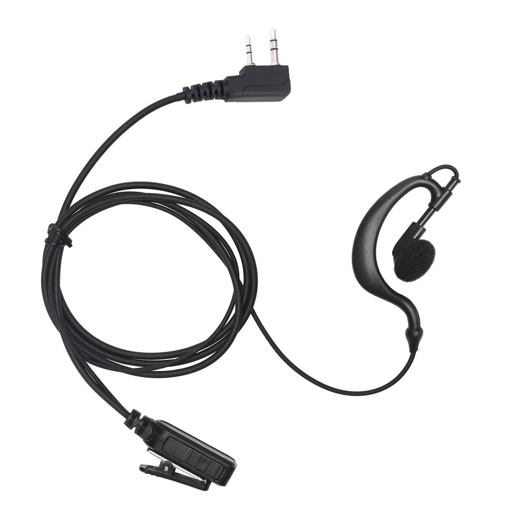 [Australia - AusPower] - Yolipar Earpiece Surveillance Kit Compatible with BaoFeng, BTECH, Kenwood, Arcshell AR-5 Walkie Talkie with PTT Mic Headset Accessories (G-Shaped) 