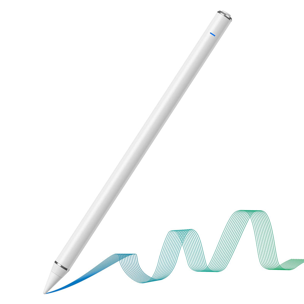 [Australia - AusPower] - Stylus Pen for iPad Active Stylus for Touch Screens with Palm Rejection Tilt Detection, Magnetic Adsorption Pencil Compatible with Apple iPad 6th/7th/8th Gen/iPad Air 3/4rd Gen/iPad Pro/Mini 5th Gen 