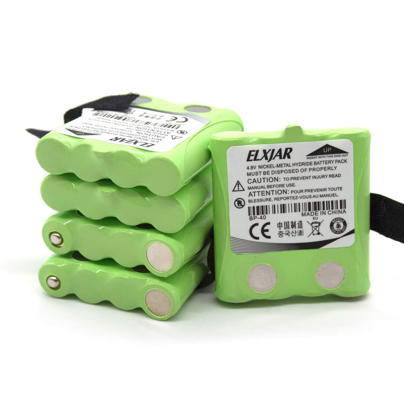[Australia - AusPower] - (5-Pack) 4.8V 700mAh BP-38 Ni-MH Batteries, Compatible for Uniden BP-38 BP-39 BT-1013 BT-537 BP-40 FRS-008 Two-Way Radio 