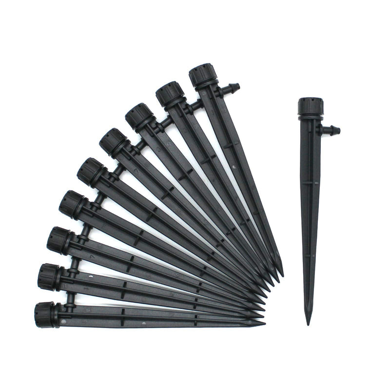[Australia - AusPower] - ZUNTENG Drip Emitters,100 Pcs Adjustable Irrigation Drippers,Drip Irrigation Perfect for 4/7mm Tube PE Pipe,Adjustable 360 Degree Water Flow Drip Irrigation Emitters for Watering System 