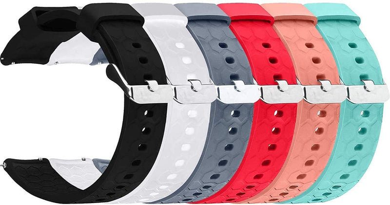 [Australia - AusPower] - Turnwin Men's Women's Watch Bands Compatible with UMIDIGI Uwatch 3S Smart Watch (6pack) 