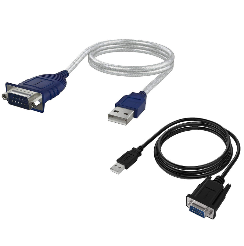 [Australia - AusPower] - Sabrent USB 2.0 to Serial (9-Pin) DB-9 RS-232 Converter Cable, Prolific Chipset + USB 2.0 to Serial (9-Pin) DB-9 RS-232 Adapter Cable 6ft Cable 