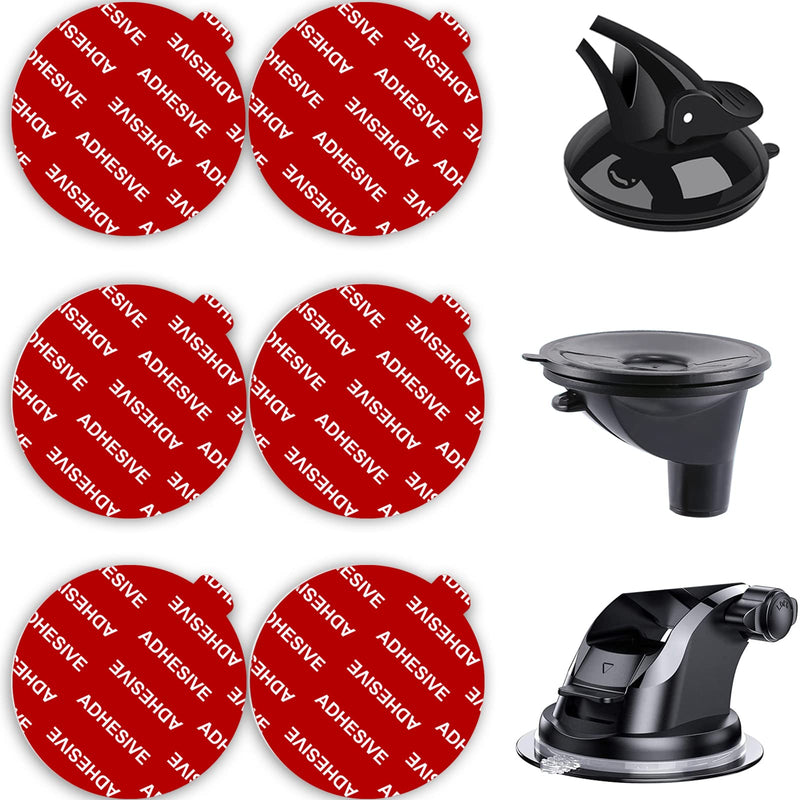 [Australia - AusPower] - Dashboard Pad Mounting Disk Sticky Adhesive Replacement Kit, PKYAA 6pcs 2.1"(53mm) Circle Heat Resistant Double-Sided Stickers for Suction Cup Car Phone Holder Disc & Windshield Dash Cam 