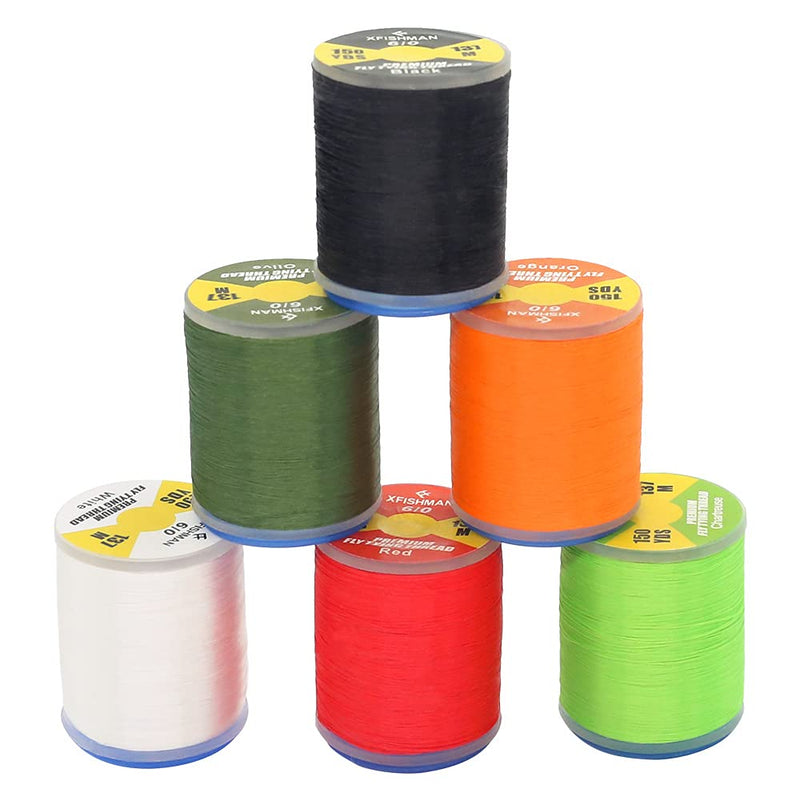 [Australia - AusPower] - XFISHMAN Fly-Tying-Thread-Kit-6/0-3/0 Fly Tying Supplies Fly Fishing Materials Accessories… 6/0 