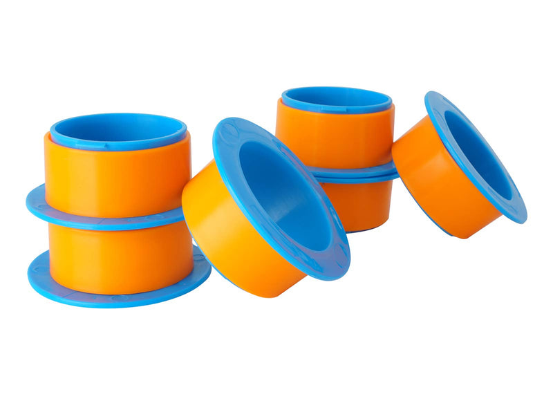 [Australia - AusPower] - OVOV 3 Pairs Hand Dispenser for Stretch Film,Shrink Wrapping Dispenser Fit for Dia 3” Plastic Hand Saver for Warping All Furniture for Moving (Blue) 6pcs Blue 