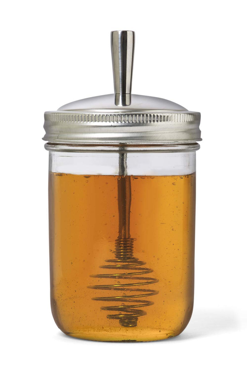 [Australia - AusPower] - Jarware Honey Dipper, Wide Mouth, Silver 