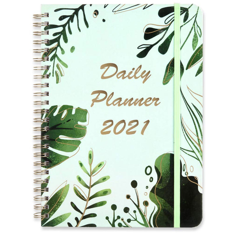 [Australia - AusPower] - 2021 Planner Weekly and Monthly,2021 Planner with Tabs 6.3 x 8.4 360 Degree Rollover Spiral English Coil Schedule This Plan This Week Calendar Notebook Notepad (2) 