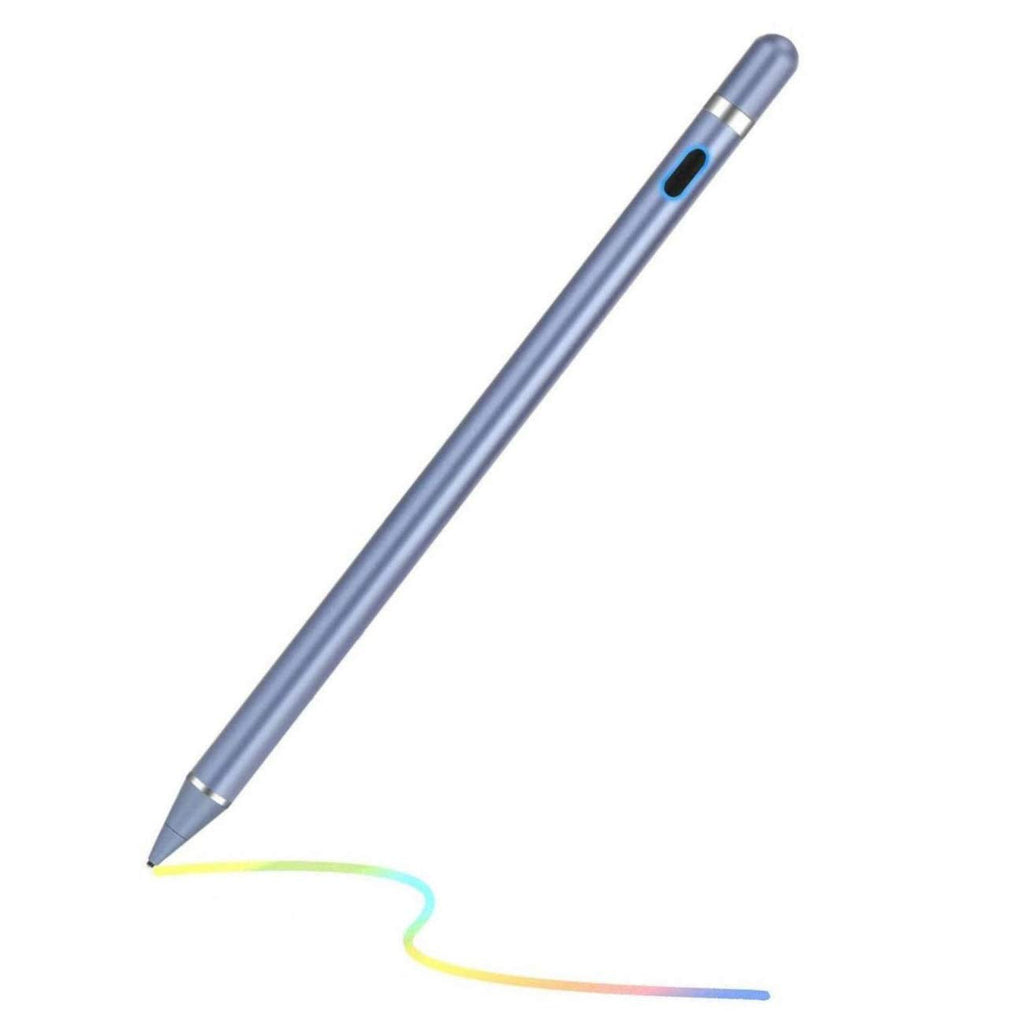 [Australia - AusPower] - Stylus Pens for Touch Screens, Active Pencil Smart Digital Pens Rechargeable Fine Point Stylist Compatible with Apple iPad and Other Tablets (Blue) Blue 