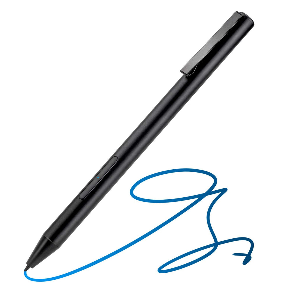 [Australia - AusPower] - Surface Pro 7 12.3" Stylus Pen,Palm Rejection and 1024 Level Pressure Digital Active Stylus Pencil for Surface Pro 7 Pen,Drawing and Sketching Surface Pen with Pocket Clip,Black 