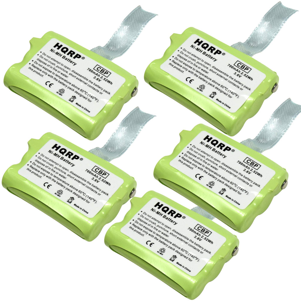 [Australia - AusPower] - HQRP 5-Pack Cordless Phone Battery Compatible with AT&T/Lucent SKU 00578, Battery 2420/2419, Part Number 80-5542-00-00/8055420000 / 80-5543-00-00/8055430000, 1231, 2231 Replacement 