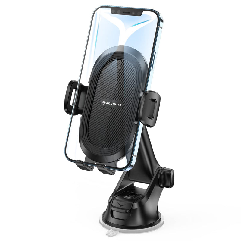 [Australia - AusPower] - ACCGUYS Car Phone Mount Cell Phone Holder for Car Air Vent, Dashboard, Windshield with Quick Release Button Compatible with All Mobile Phones 