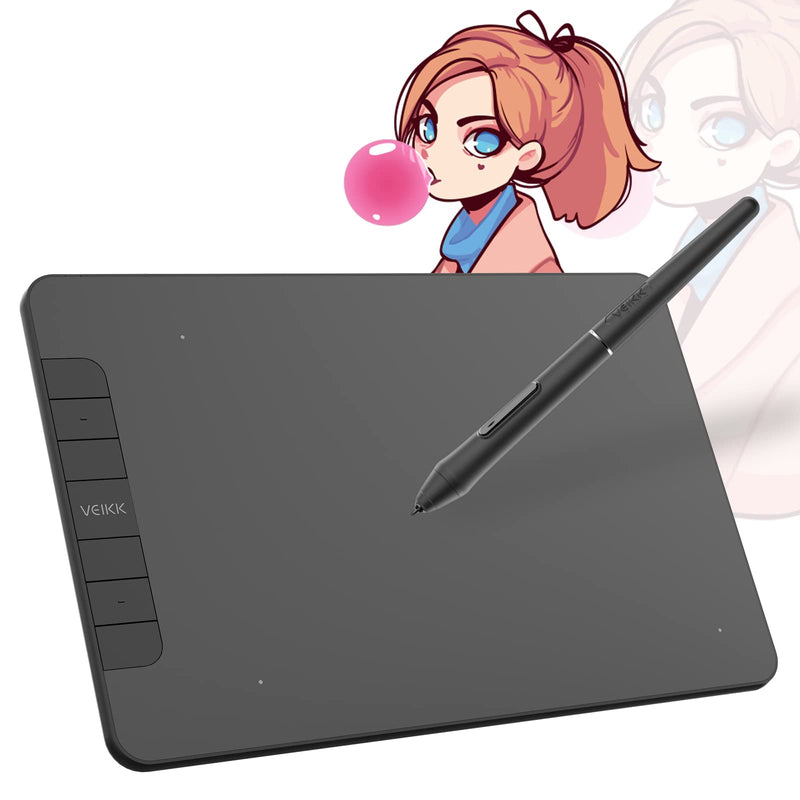 [Australia - AusPower] - VK640 Update VEIKK Graphic Drawing Tablets Pen Tablet with Battery-Free Pen, Ideal for Graphics Drawing Work and Life 