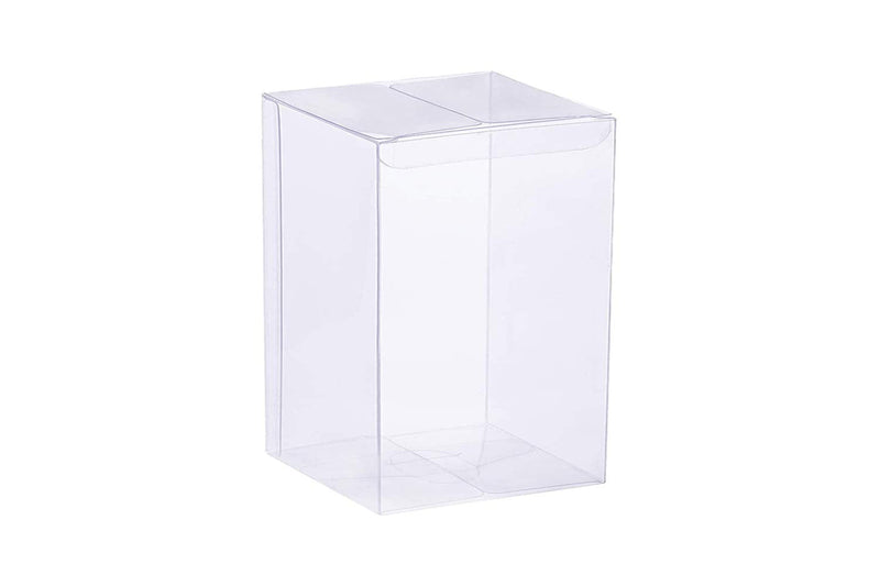 [Australia - AusPower] - YOZATIA 12PCS Transparent Boxes 4 x 4 x 8 inch, Candy Box, Clear Favor Boxes Gift Boxes for Wedding, Party and Baby Shower Favors 