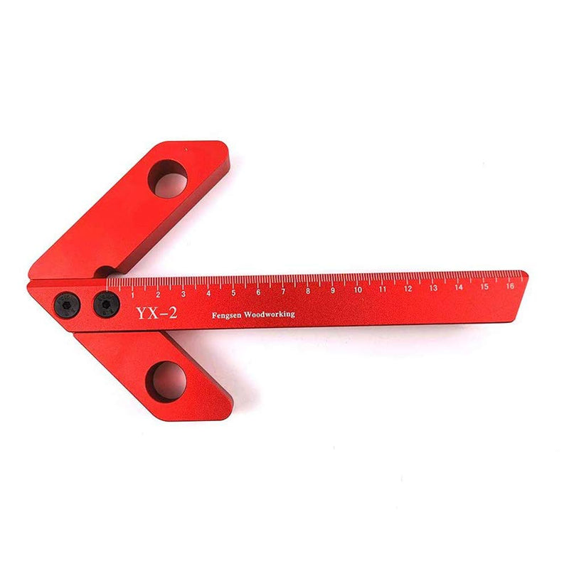 [Australia - AusPower] - YX-2 Center Finder Woodworking 45 90 Degrees Angle Line Scriber Marking Tools Metric and Inch Ruler Magnetic Wood Measuring Scribe Tool 