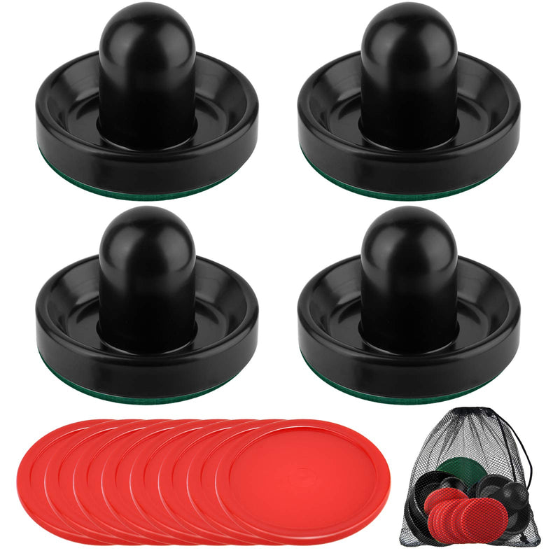 [Australia - AusPower] - Coopay Air Hockey Pushers and Air Hockey Pucks Air Hockey Paddles with a Drawstring Bag for Game Tables (4 Striker, 8 Puck Pack) 