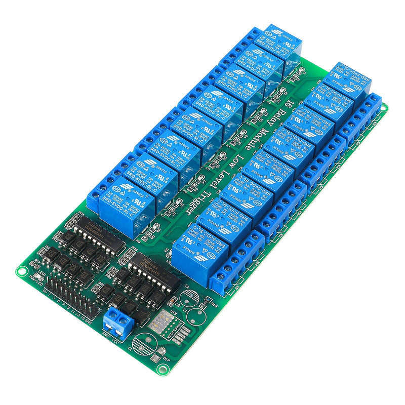 [Australia - AusPower] - ALAMSCN 16 Channel DC 5V Relay Module with Optocoupler Low Level Trigger Expansion Board for Smart Control Switch 