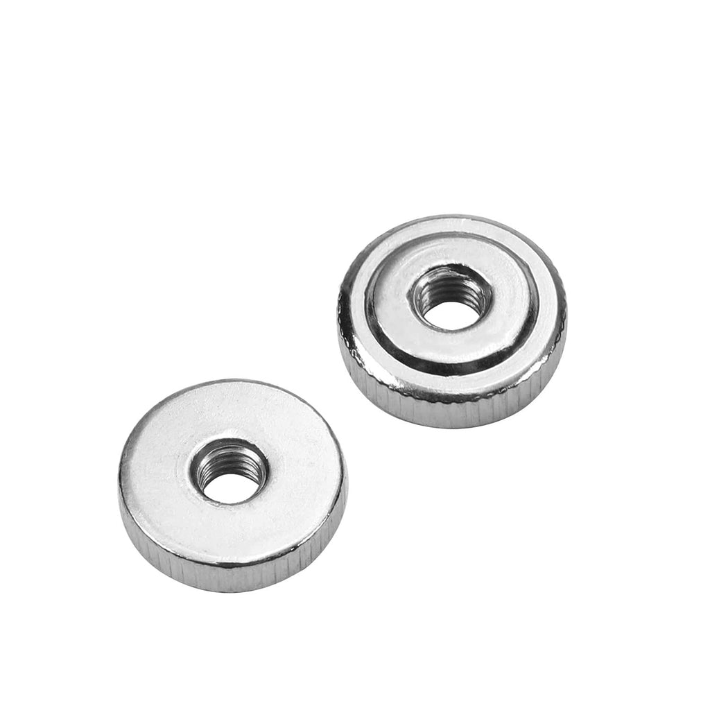 [Australia - AusPower] - Yinpecly Round Knurled Thumb Nuts Conector Lock Adjusting Nuts, M3 Female Threaded Thin Type, Nickel Plated, Pack of 30 