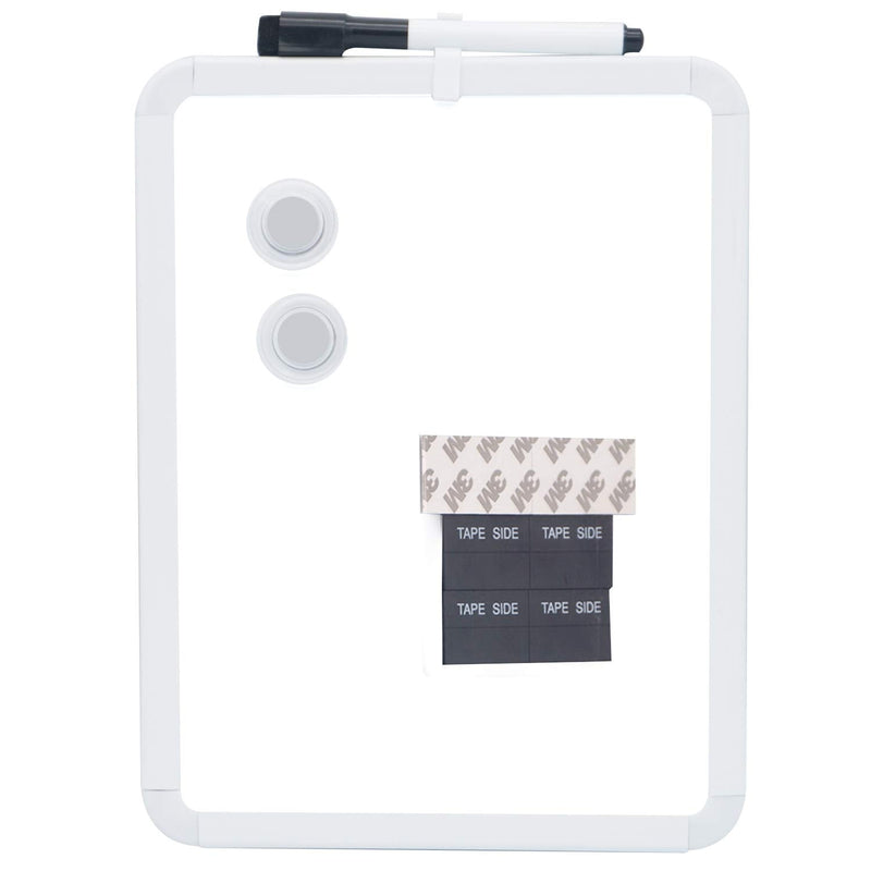 [Australia - AusPower] - Magnetic Dry Erase White Board 8.5" x 11" with Magnetic Marker, Whiteboard for School, Home Office, Locker, Refrigerator, Kitchen, Dorm Room, Educational (White Medium) White Medium 