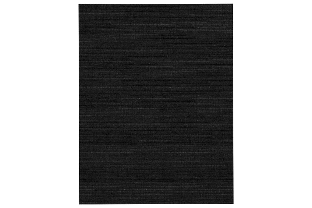 [Australia - AusPower] - LUXPaper Premium Cardstock Paper for Personal Stationery, Mixed Media, Brochures, Crafts and Cards - 100lb. Black Linen - Size: 4 3/16" x 5 7/16", 50 Pack - 45-C-BLI-50 50 Qty. 