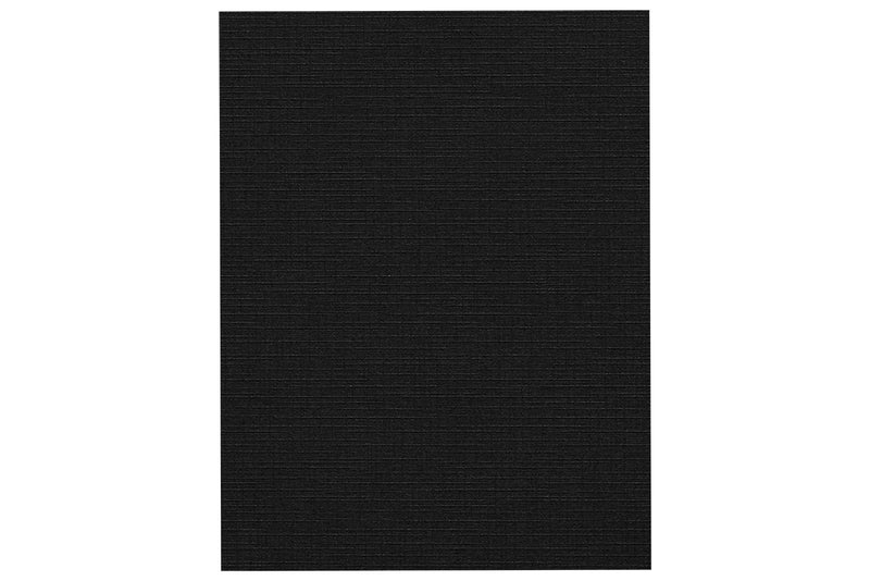 [Australia - AusPower] - LUXPaper Premium Cardstock Paper for Personal Stationery, Mixed Media, Brochures, Crafts and Cards - 100lb. Black Linen - Size: 4 3/16" x 5 7/16", 50 Pack - 45-C-BLI-50 50 Qty. 