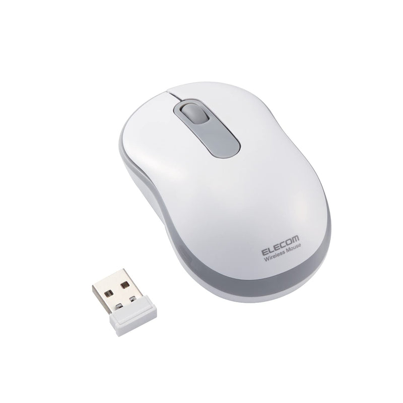 [Australia - AusPower] - ELECOM 2.4G Wireless Compact Size Mouse, Compatible with Windows 11, Right/Left Handed Use, Less Noise Clicking Sound, 1000 DPI (M-DY10DRSKWH) 