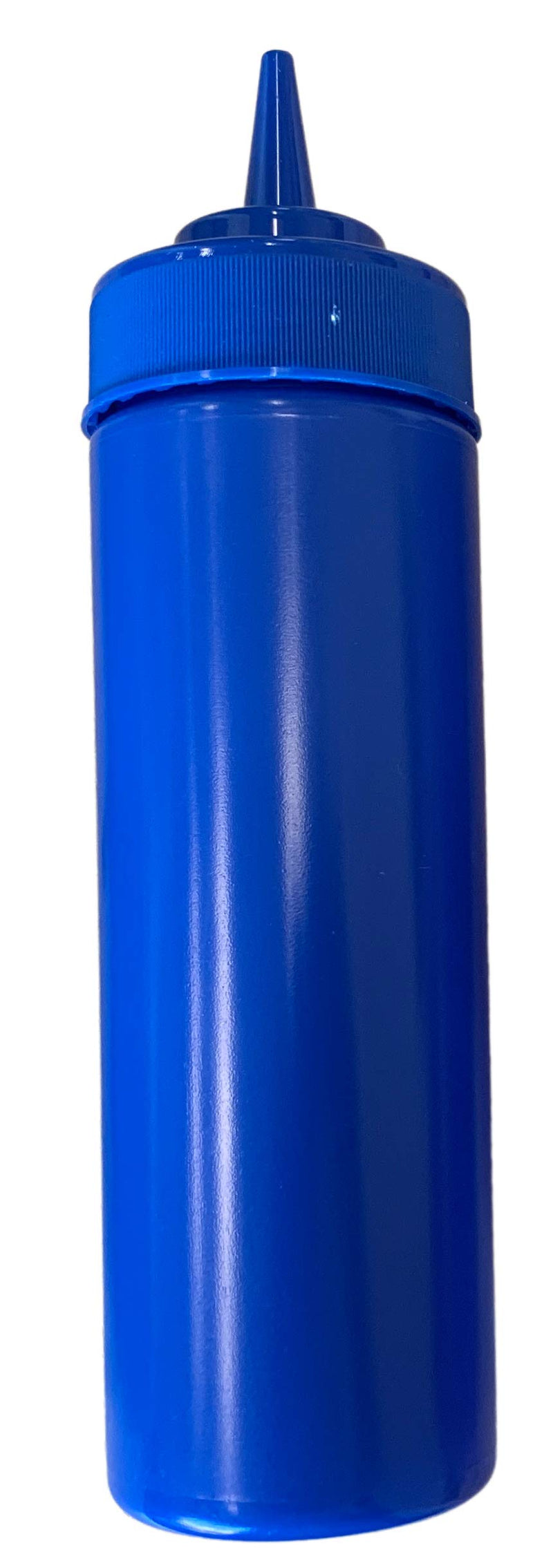 [Australia - AusPower] - BPA Free Food Prep 12 oz Plastic Condiment Squeeze Bottle for Hot Sauces Condiments Dressings (blue) blue 