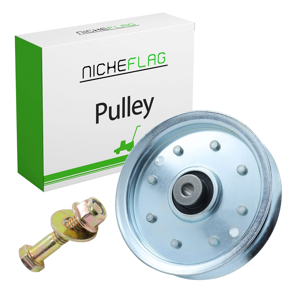 [Australia - AusPower] - NICHEFLAG 756-04129 Idler Pulley Replaces 753-08171, 756-04129B, 75604129B, 756-04129C, 956-04129, 956-04129B, 753-08068A, 753-08068, 78-065 (1) 