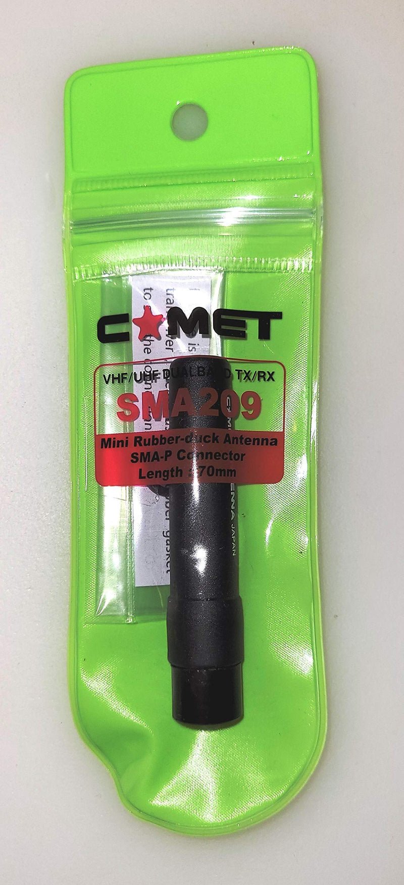 [Australia - AusPower] - Comet SMA-209 2M/70cm Mini-Flex HT Antenna with SMA Male Connector 