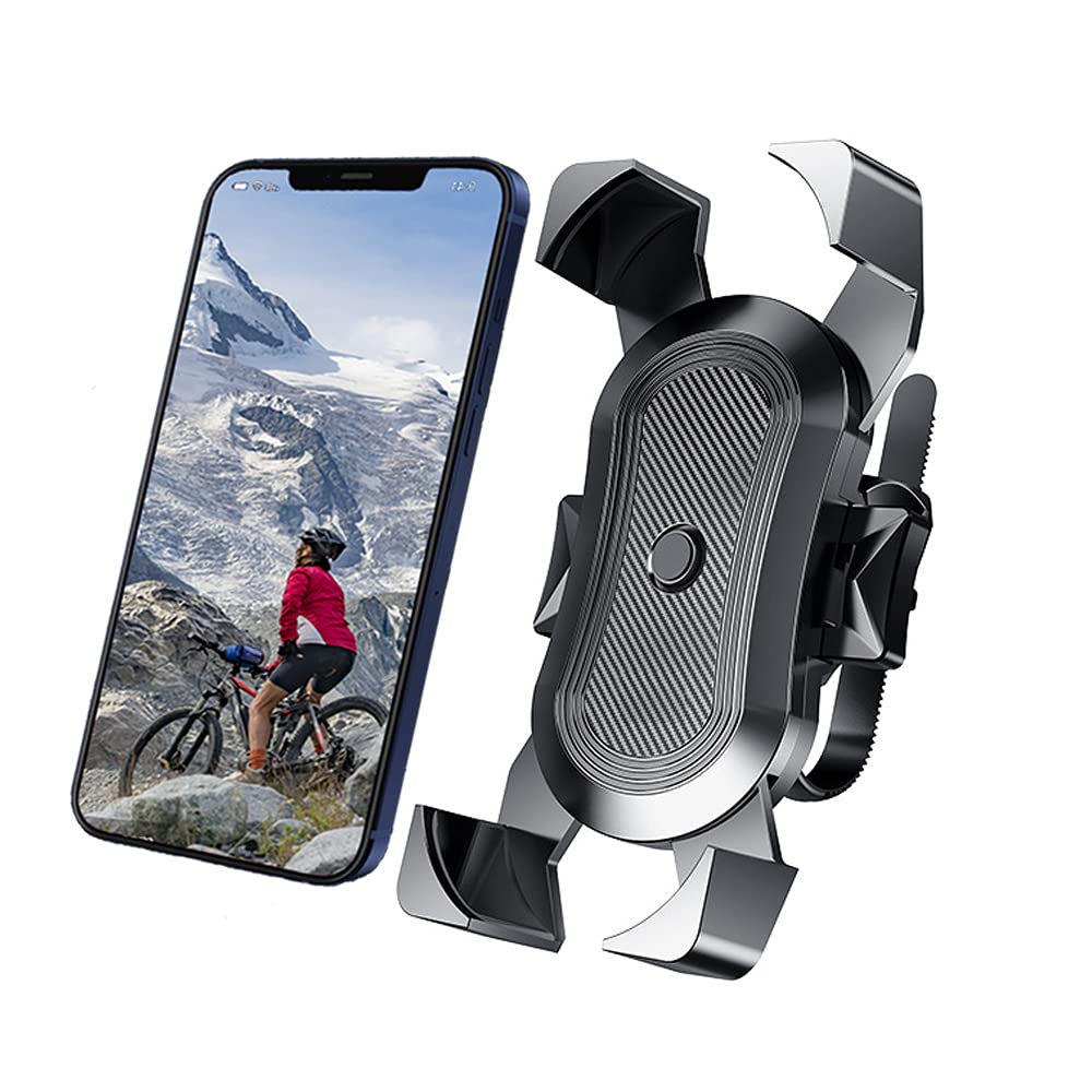 [Australia - AusPower] - SUJAYU Motorcycle Phone Mount Bike Phone Mount, Phone Holder for Bike, ATV Phone Mount Motorcycle Cell Phone Mount, Bike Phone Holder Handlebar with Secure Lock, Mountain Bike Accessories for Adult 