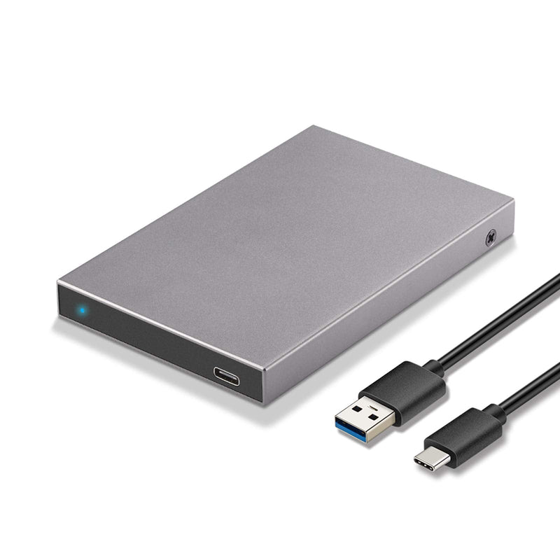 [Australia - AusPower] - SSK Aluminum 2.5" Hard Drive Enclosure USB C 3.1 Gen 2(6Gbps) to SATA External HDD Case Adapter for 2.5 inch 7 9.5mm SATA III HDD SSD with UASP Compatible with WD Seagate Samsung PS4 Xbox 