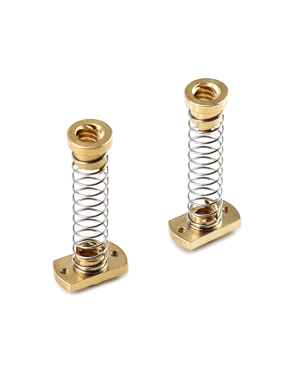 [Australia - AusPower] - QWORK T8 Anti Backlash Spring Loaded Nut, 2 Set, Elimination Gap Nut for Ender 3 Ender 3s Ender 3 Pro 3D Printer 8mm Threaded Rod Lead Screw, Brass 