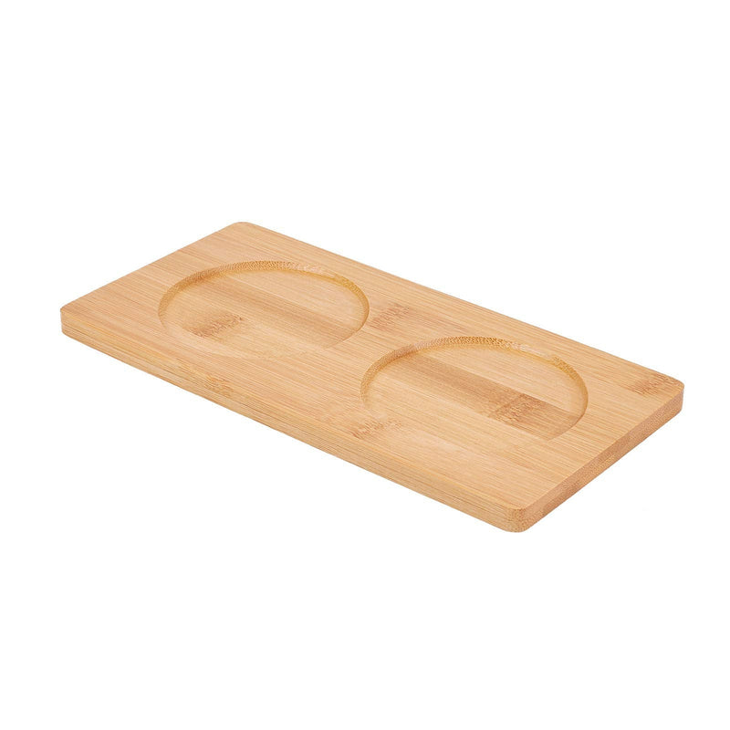 [Australia - AusPower] - GORGECRAFT Salt and Pepper Mill Tray Wood Pepper Grinding Trays Bamboo Condiment Tea Serving Tray for Home Kitchen Coffee Bar 