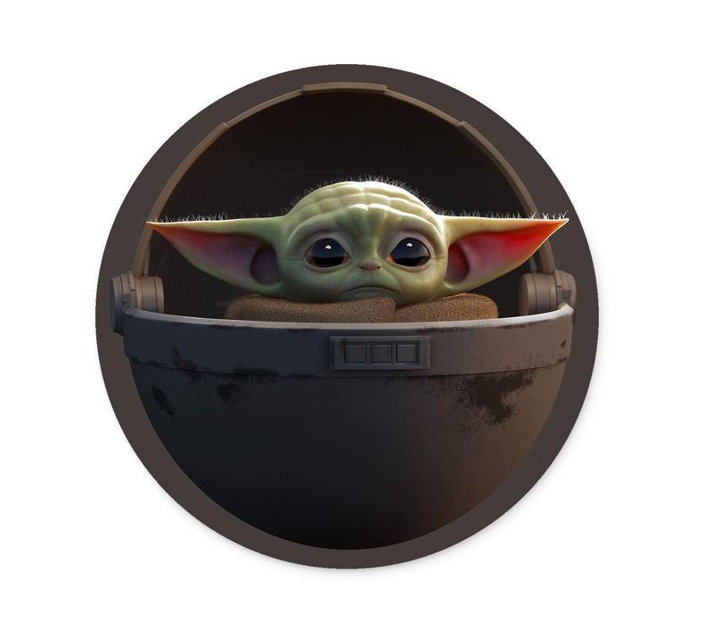 [Australia - AusPower] - Baby Yoda Mouse Pad, Non-Slip Rubber Gaming Mouse Pad, Office Round Mouse Pad Baby Yoda #4 