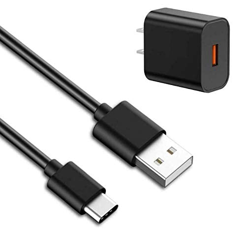 [Australia - AusPower] - USB-C Charge Cable Cord Wire & Wall AC Adapter/Fast Charger for New Beats Flex, Studio Buds, Sony, JBL & Other Wireless/True Wireless Bluetooth Earbuds & Speakers with USB Type C Port 