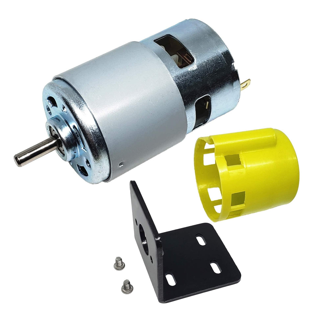 [Australia - AusPower] - Hechengdianzi 775 DC Motor DC 12V 7500-15000RPM & Bracket High Speed Large Torque Low Noise Gear Motor Electronic Component Motor Perfect for DIY electric power tools 775 motor 