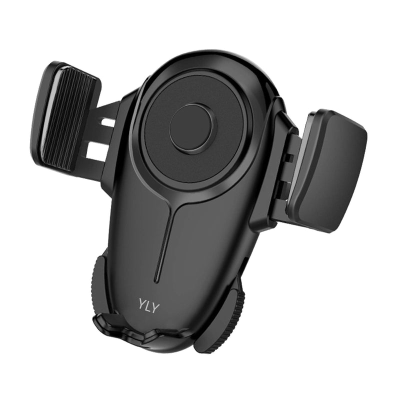 [Australia - AusPower] - YLY Car Phone Mount, Air Vent Cell Phone Holder for Car, Universal Car Phone Holder Cradle One-Touch Compatible with iPhone 12 Pro/11/11 Pro/11 Pro Max/XR/Xs/8/7/6,Samsung Galaxy S10+ and More 