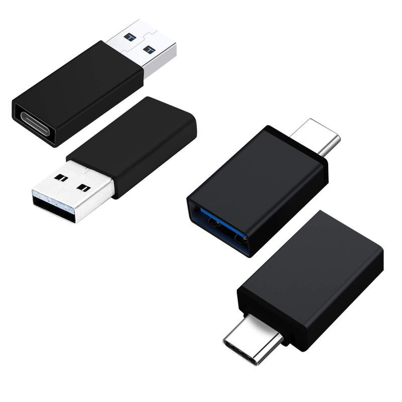 [Australia - AusPower] - 4 Pack USB C to USB 3.0 Adapter, USB Type-C to USB,Thunderbolt 3 to USB Female Adapter OTG and USB C Female to USB Male Adapter,Type C to USB A Charger Cable Adapter Compatible with iPhone 12 