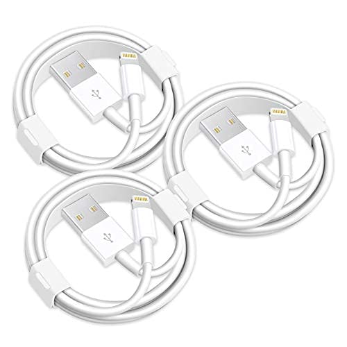 [Australia - AusPower] - iPhone Charger Cables, [MFi Certified] 3 Pack Lightning to USB Cable Compatible with iPhone 11/Pro/X/Xs Max/XR/8 Plus /7 Plus/6/ iPad Pro/Air/Mini (1M/3.3FT) 