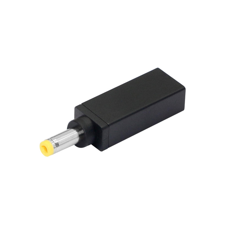 [Australia - AusPower] - CERRXIAN 100W PD USB Type C Female Input to DC 4.8 x 1.7mm Male Power Charging Adapter(4817a-Black) 