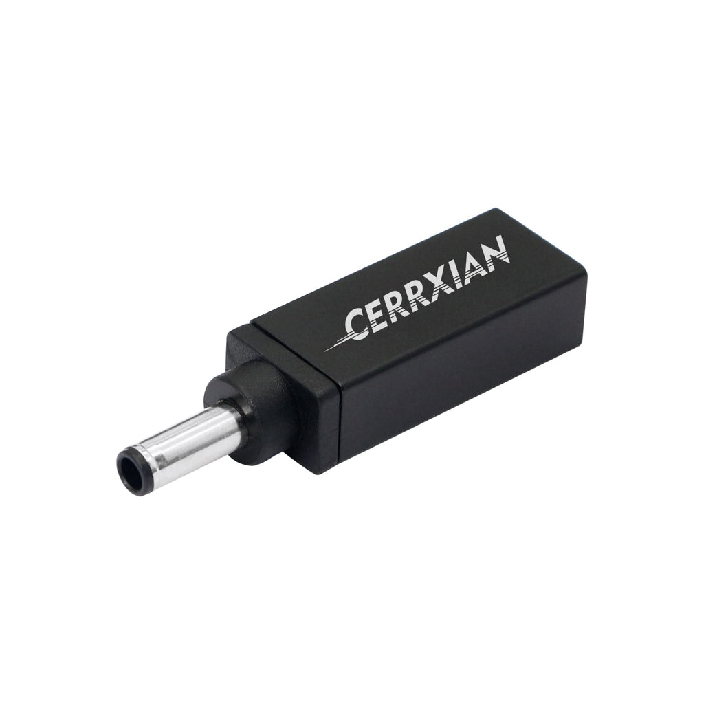 [Australia - AusPower] - CERRXIAN 100W PD USB Type C Female Input to DC 4.5 x 3.0mm ( 4.5mm x0.6mm ) Male Power Charging Adapter for 11 13 14 17 3000 5000 7000 3552 7348 3147(D4506a-Black) 
