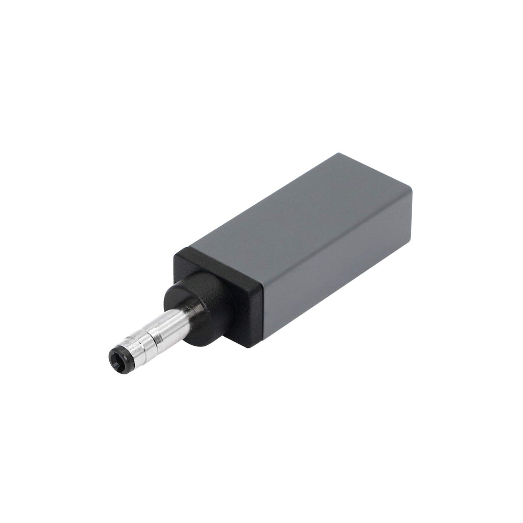 [Australia - AusPower] - CERRXIAN 100W PD USB Type C Female Input to DC 4.0mm x 1.7mm Power Charging Adapter(B4017a) (Silver Grey) Silver Grey 