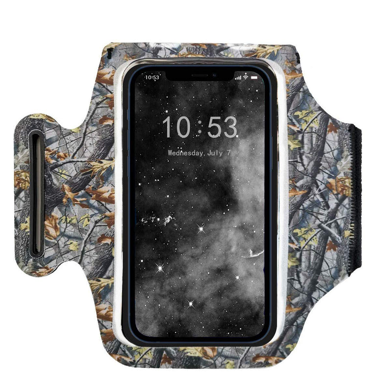 [Australia - AusPower] - Snailman Running Phone Holder Sports Armband. iPhone Cell Phone Arm Bands for Women, Men, Runners, Jogging, Cycling, Walking, Exercise & Gym Workout. Cell Case for All Phones (Woodland) Woodland 