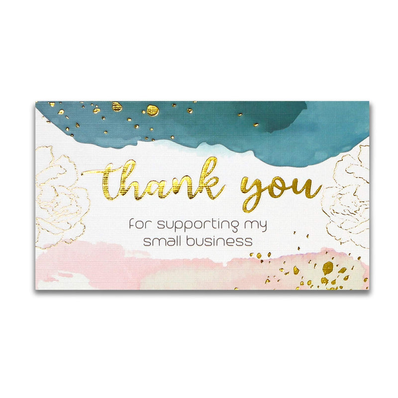 [Australia - AusPower] - LONLAT 140 Thank You For Supporting My Small Business Cards, Premium design, 2" x 3.5" Business card Size, Highly Recommended For Handmade Goods, Gift Shop Package Inserts 