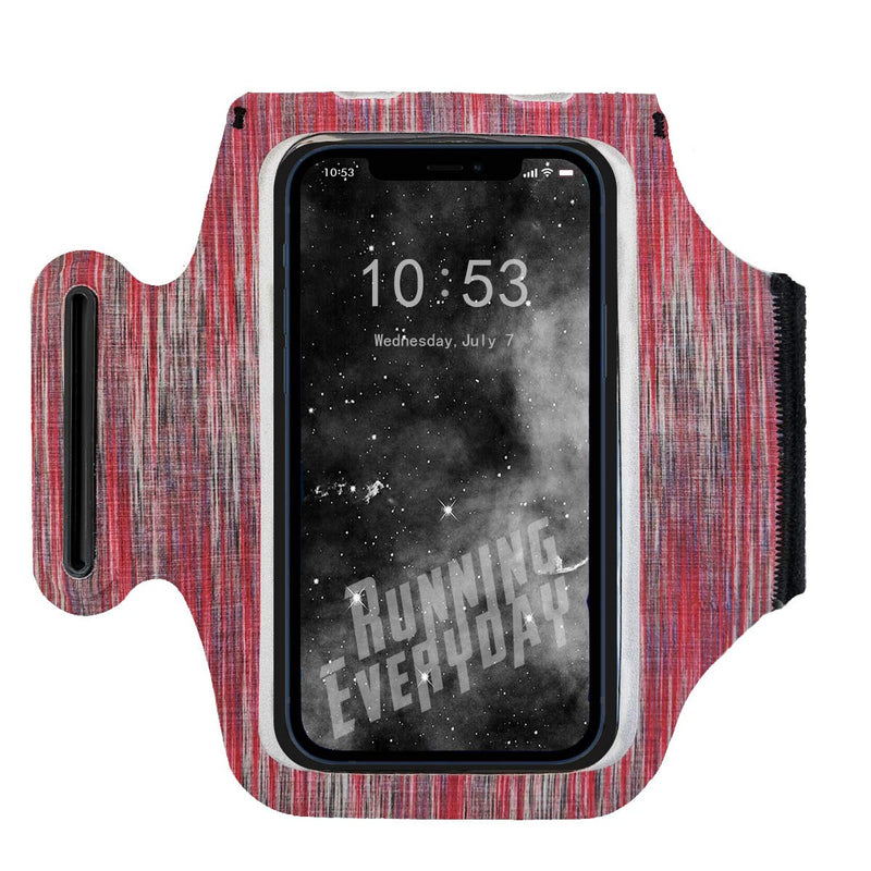[Australia - AusPower] - Snailman Running Phone Holder Sports Armband. iPhone Cell Phone Arm Bands for Runners, Jogging, Cycling, Walking, Exercise & Gym Workout. Cell Case for iPhones (Cation Red) Cation Red 