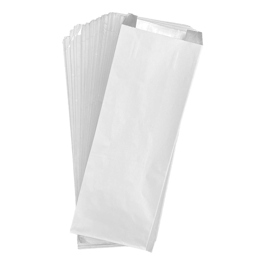 [Australia - AusPower] - Greaseproof paper bags for Appetizers and Small Bites. Retains Heat. 75 foil insulated bags for takeout, to go orders. Pint size hot food bag for food trucks, concession stands, fairs, and carnivals. 