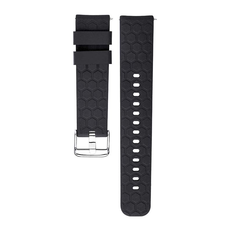 [Australia - AusPower] - FitTurn Bands Compatible with Umidigi Uwatch 3S, Replacement 22mm Quick Release Strap Waterproof Soft Silicone Band for Uwatch 3S Smartwatch Accessories (Black) Black 