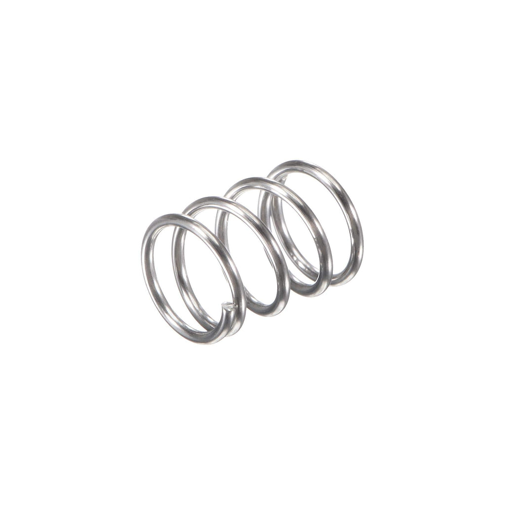 [Australia - AusPower] - uxcell Compression Spring,304 Stainless Steel,8mm OD,0.8mm Wire Size,6mm Compressed Length,10mm Free Length,11.8N Load Capacity for Home Projects, Silver Tone,10pcs 10mm 