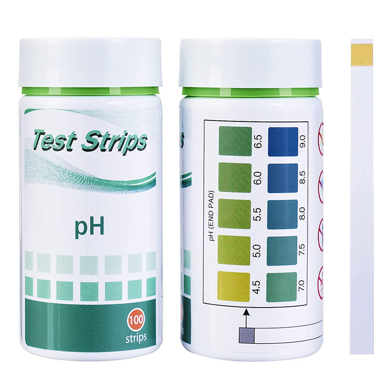 [Australia - AusPower] - SuperCheck pH Test Strips for Testing Alkaline and Acid Levels in The Body, 4.5-9.0 ppm, 100 Count, pH Balance Test Strips for Women, Monitor pH Level Using Saliva and Urine, pH Paper 