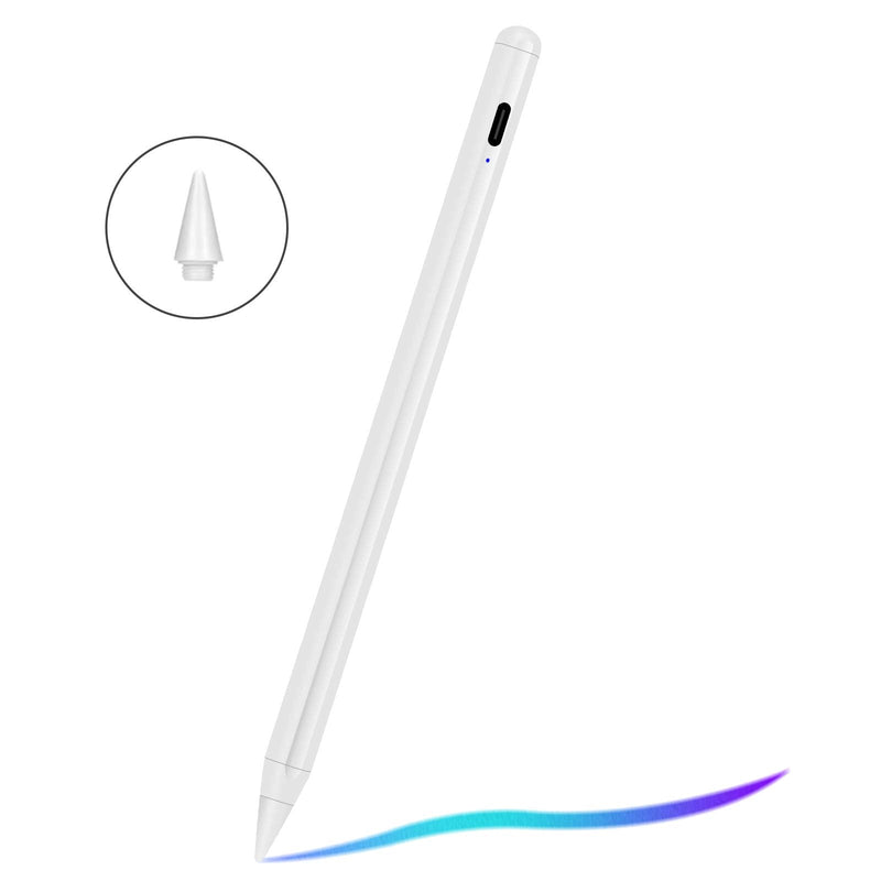 [Australia - AusPower] - Stylus Pen for iPad with Palm Rejection and Magnetic Design,Rechargeable Active Pencil Compatible with (2018-2020) Apple iPad Pro (11/12.9 Inch),iPad 6th/7th Gen,iPad Mini 5th Gen,iPad Air 3rd 4th Gen 
